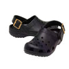 CROCS CLASSIC METALLIC BUCKLE CLOG [SIZE:M6/W8 COLOUR:BLACK]