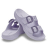 CROCS SATURDAY ENAMEL BUCKLE SANDAL [SIZE:W8 COLOUR:PURPLE HALO]