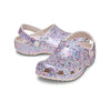 CROCS CLASSIC DAZZEL GLITTER CLOG KIDS [SIZE:JUNIOR 3 COLOUR:COCOA CREME]