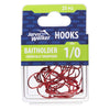 JARVIS WALKER HOOKS BAITHOLDER RED 25 PACK [SIZE:1/0]