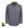 SHIMANO MENS VENTED FISHING SHIRT [SIZE:MEDIUM COLOUR:GREY]