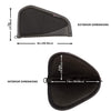 444-8 ALLEN EXO HANDGUN CASE 8inch BLACK-GRAY