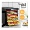 DEVANTI 10 TRAY FOOD DEHYDRATOR WITH STAINLESS STEEL TRAY