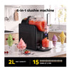 DEVANTI 2L SLUSHIE MACHIEN ICE CREAM MAKER FROZEN SMOOTHIES MILKSHAKES BLACK