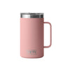 YETI RAMBLER 24OZ MUG WITH LID [COLOUR:SANDSTONE PINK]