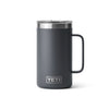 YETI RAMBLER 24OZ MUG WITH LID [COLOUR:CHARCOAL]