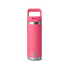 YETI RAMBLER 18OZ BOTTLE WITH STRAW CAP [COLOUR:TROPICAL PINK]