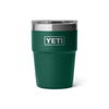 YETI RAMBLER R16OZ STACKABLE CUP [COLOUR:BLACK FOREST GREEN]