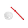 YETI RAMBLER SILICONE STRAW LID [SIZE:SUITS 10OZ TUMBLER COLOUR:RESCUE RED]
