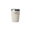 YETI RAMBLER 8OZ STACKABLE CUP WITH MAGSLIDER LID CERAMIC LINED [COLOUR:CAPE TAUPE]
