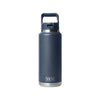 YETI RAMBLER 36OZ BOTTLE WITH STRAW CAP [COLOUR:NAVY]