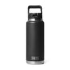 YETI RAMBLER 36OZ BOTTLE WITH STRAW CAP [COLOUR:BLACK]