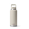 YETI RAMBLER 36OZ BOTTLE WITH STRAW CAP [COLOUR:CAPE TAUPE]