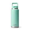 YETI RAMBLER 36OZ BOTTLE WITH STRAW CAP [COLOUR:SEAFOAM]