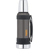 THERMOS WORK BOTTLE 1.2 LTR S/S VAC INSULATED GUNMETAL GREY