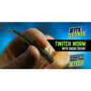 BITE SCIENCE TWITCH WORM [SIZE:2.5" COLOUR:MOTOR OIL]