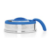 POP UP COMPACT STAINLESS STEEL 2 LITRE KETTLE BLUE