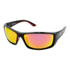 COMPLEAT ANGLER POLARISED SUNGLASSES [COLOUR:BLACK FRAME/RED REVO LENS]