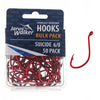 JARVIS WALKER HOOKS RED OCTAPUS 50 PACK