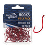 JARVIS WALKER HOOKS RED OCTAPUS 50 PACK