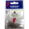 SEAHORSE SPLIT RING STAINLESS STEEL
