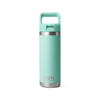 YETI RAMBLER 18OZ BOTTLE WITH STRAW CAP